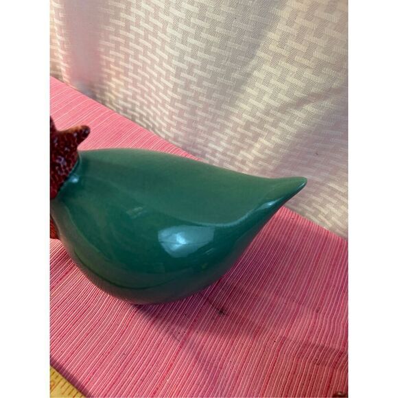 2 painted Ceramic/glass shaped chickens farm house decor - Picture 6 of 10